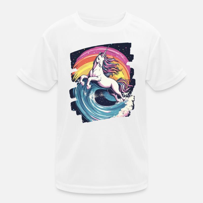 Einhorn Kinder Funktions-T-Shirt