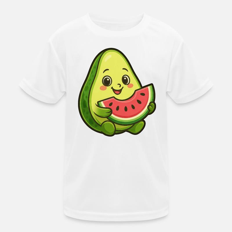 Avocat, melon, pastèque, fruit d’été, design T-shirt sport Enfant