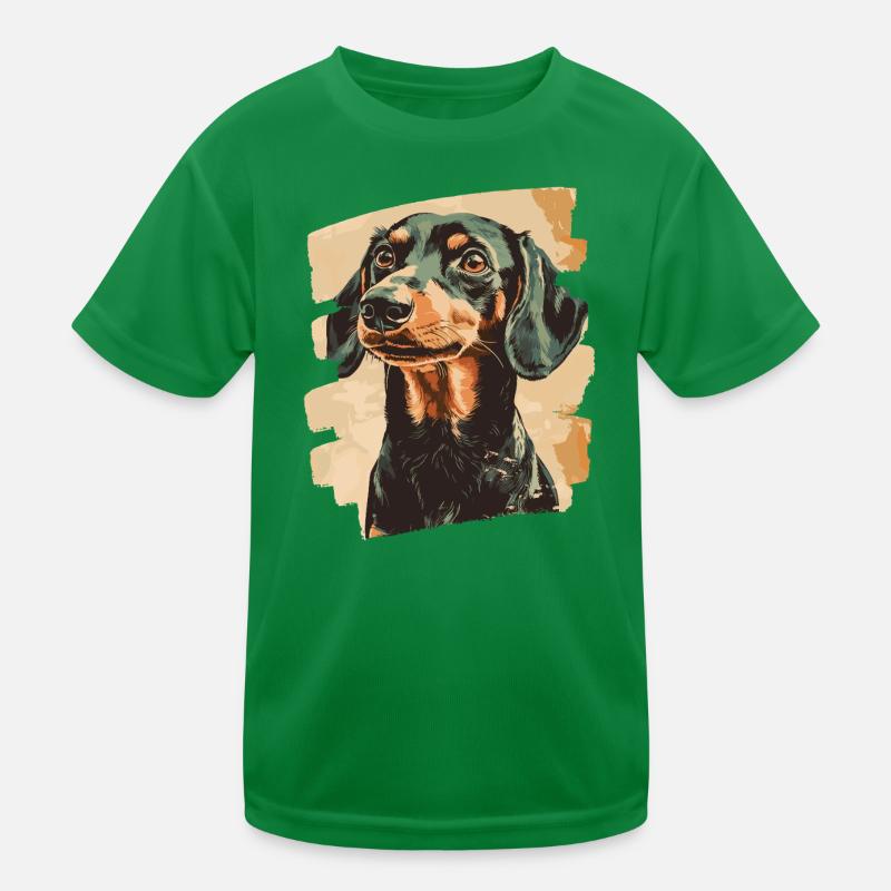 Teckel Dackel T-shirt sport Enfant