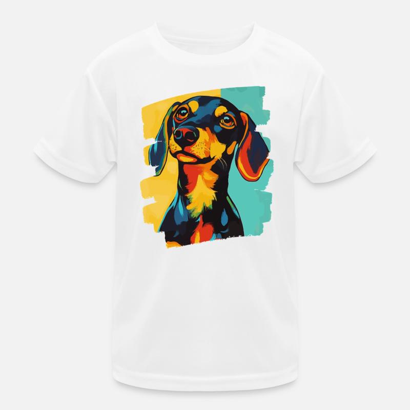Teckel Dackel T-shirt sport Enfant