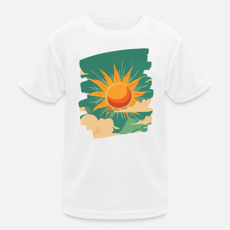 Sommer Sonne Kinder Funktions-T-Shirt