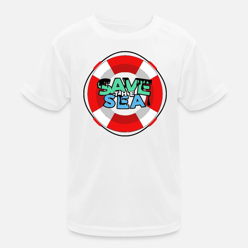 Rettet das Meer Kinder Funktions-T-Shirt