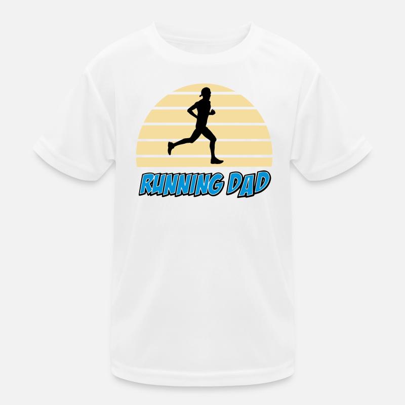 Running dad - T-shirt sport Enfant - blanc