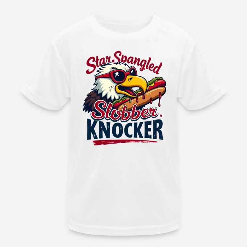 Star Spangled Slobber Knocker Kids Functional T-Shirt