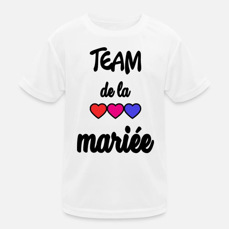WEDDING. BRIDE-TO-BE. Bachelorette party. TEAM. TEAM MARIEE Kids Functional T-Shirt