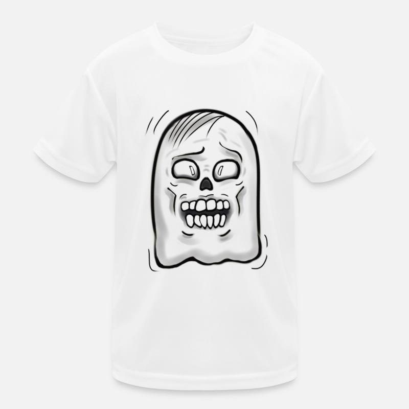 Geist - Kinder Funktions-T-Shirt - Weiß