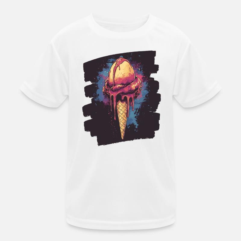 Cream Cream Kids Functional T-Shirt