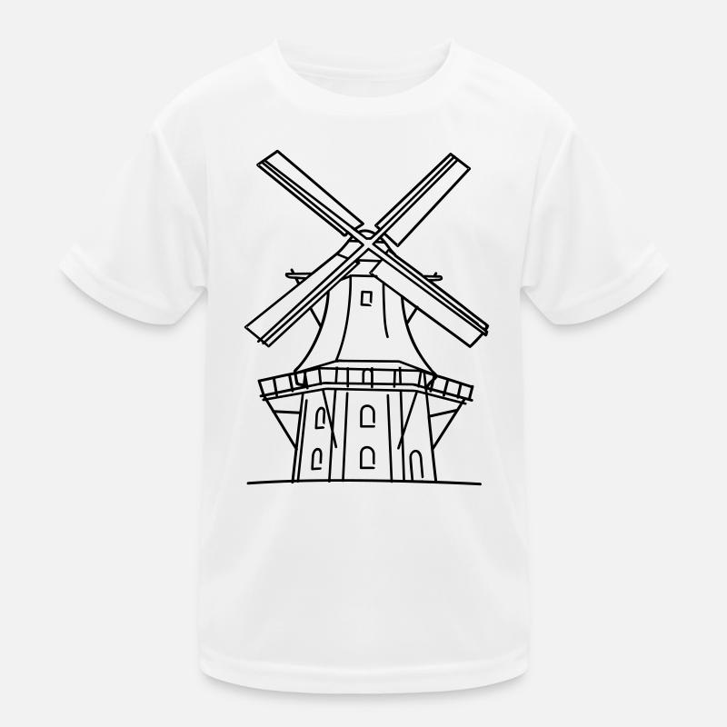 Moulin à vent T-shirt sport Enfant