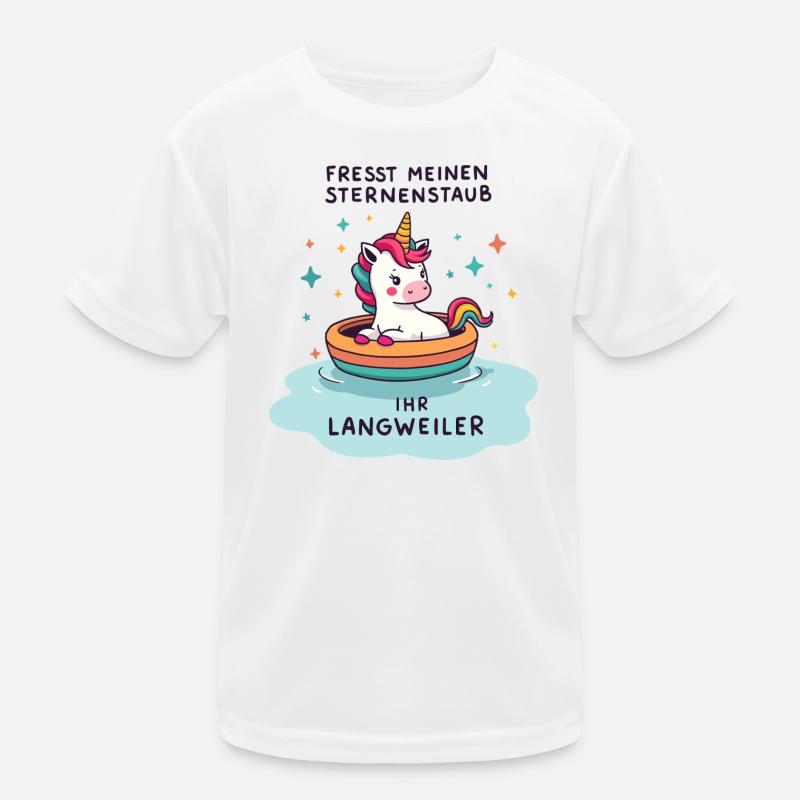 Einhorn Bootsfahrt Kinder Funktions-T-Shirt