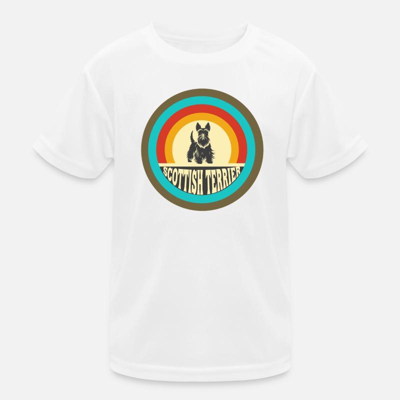 Scottish Terrier Vintage Design T-shirt sport Enfant