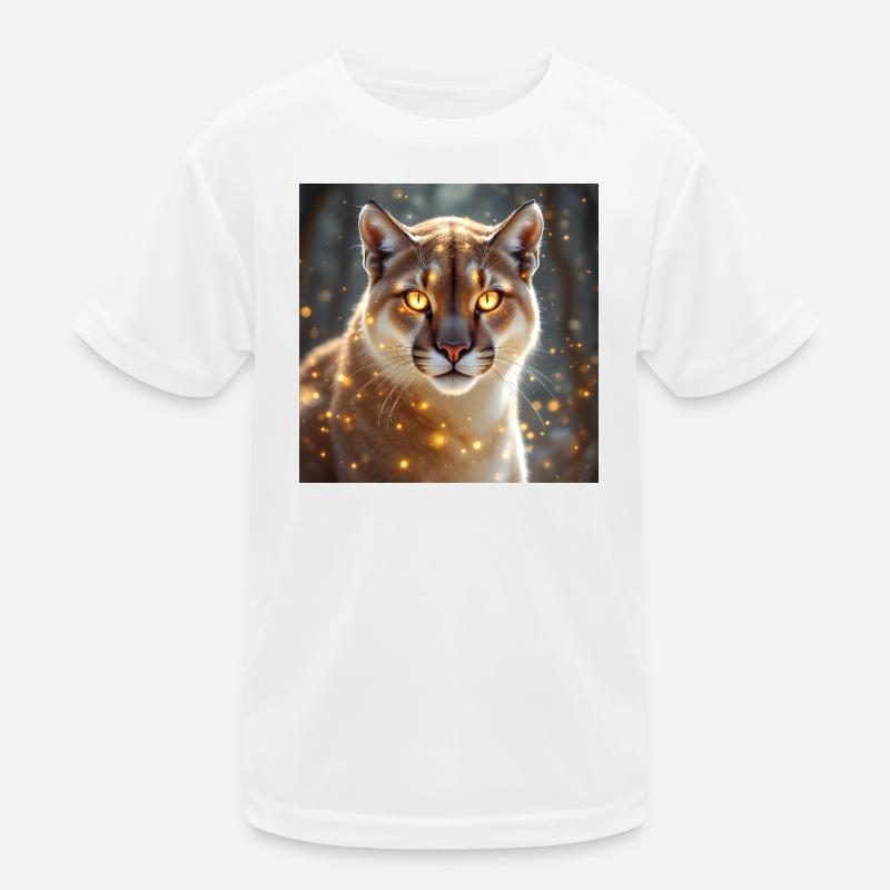 Krafttier Cougar Kinder Funktions-T-Shirt