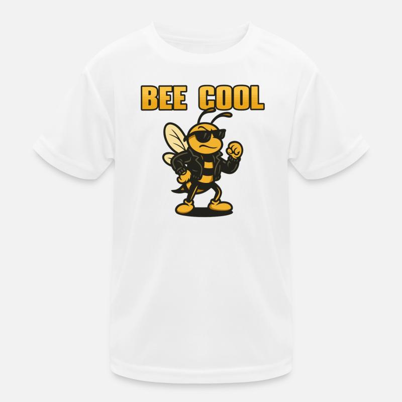 Bee Cool biker bi in leather jacket Kids Functional T-Shirt