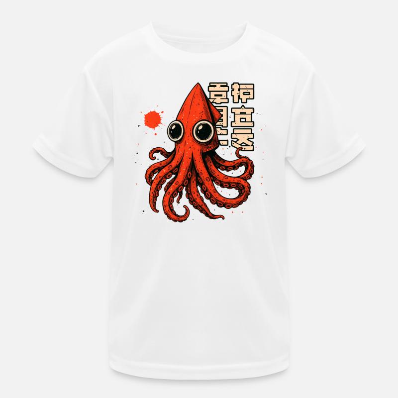 SQUID TSHIRT - Kids Functional T-Shirt - white