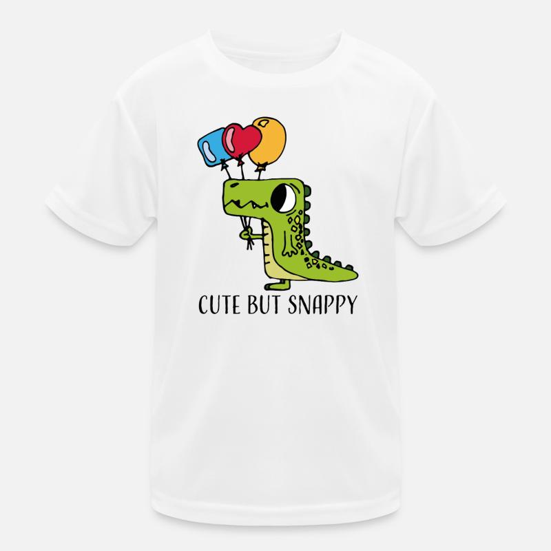Cute but Snappy – Funny Crocodile Cartoon Kids Functional T-Shirt