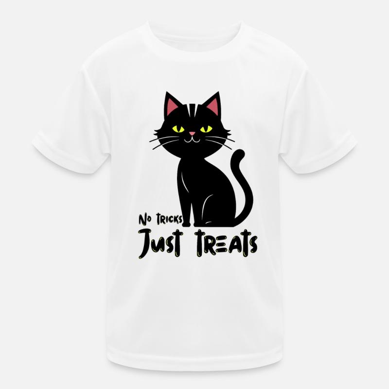 Leuchtende Katze Silhouette Illustration Kinder Funktions-T-Shirt