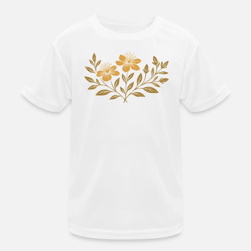 St. John's Wort - Botanical Design for Midsummer Kids Functional T-Shirt
