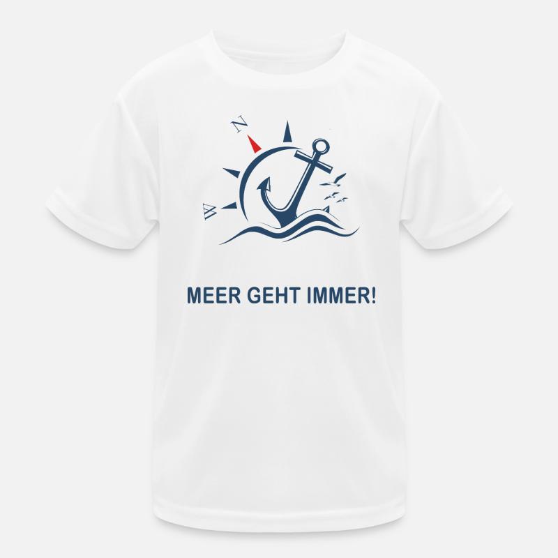 Meer geht immer Kinder Funktions-T-Shirt