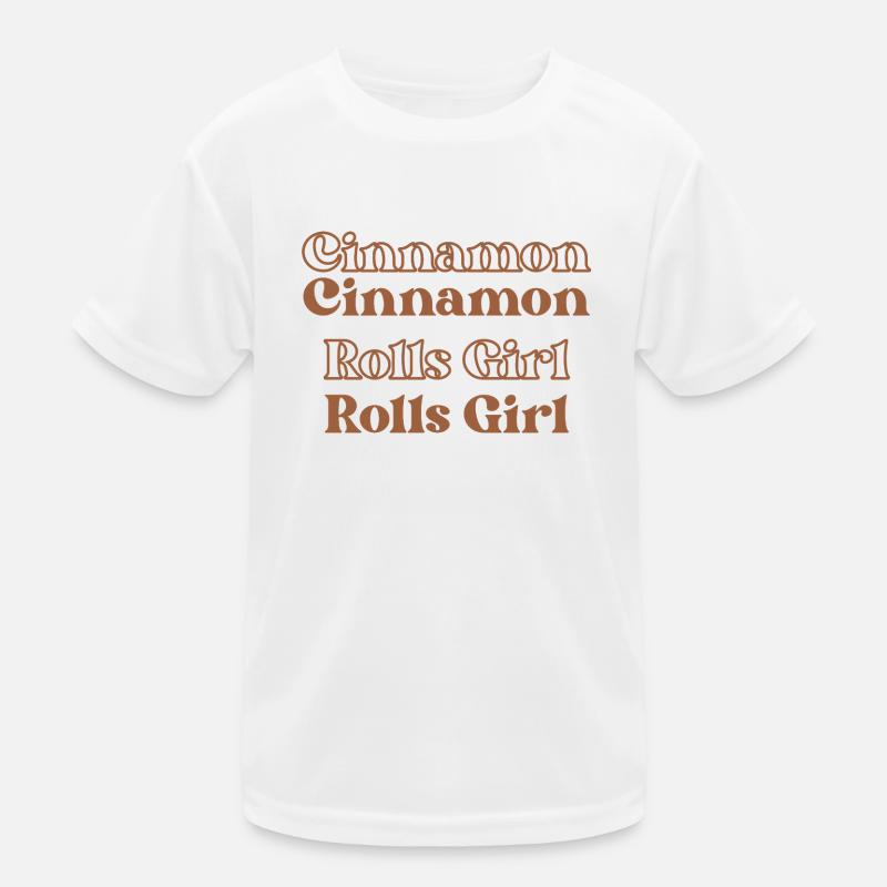 Brioches à la cannelle Girl T-shirt sport Enfant