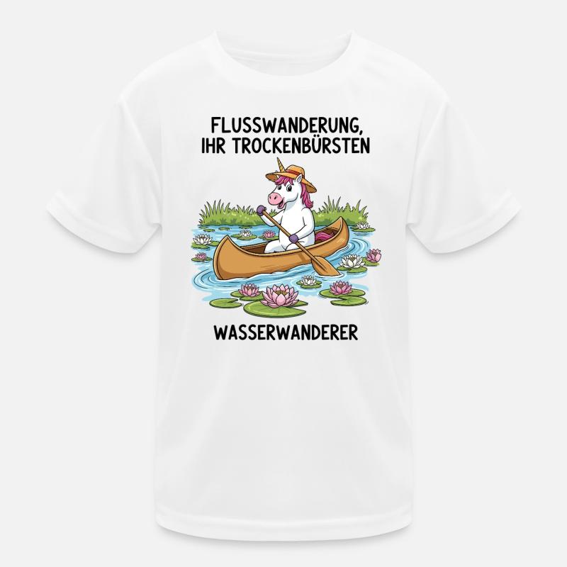 Excursion en canoë Licorne T-shirt sport Enfant