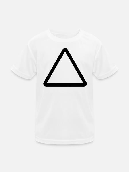 Construction Site, Warning Sign Template, Danger Warning - Kids Functional T-Shirt - white - Front