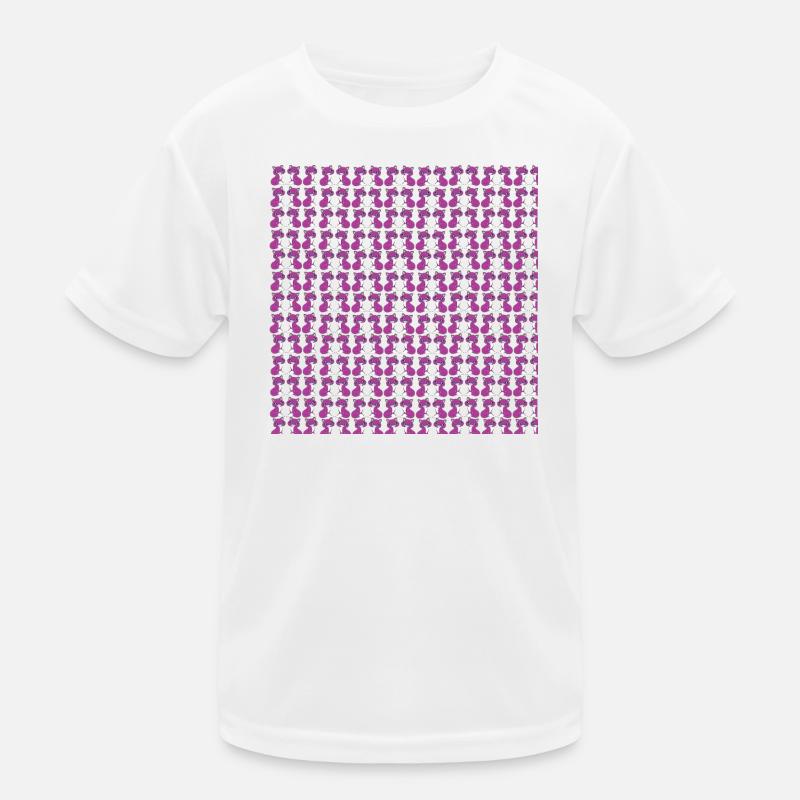 katzenmuster, langhaar katze sitzend, Samtpfote Kinder Funktions-T-Shirt