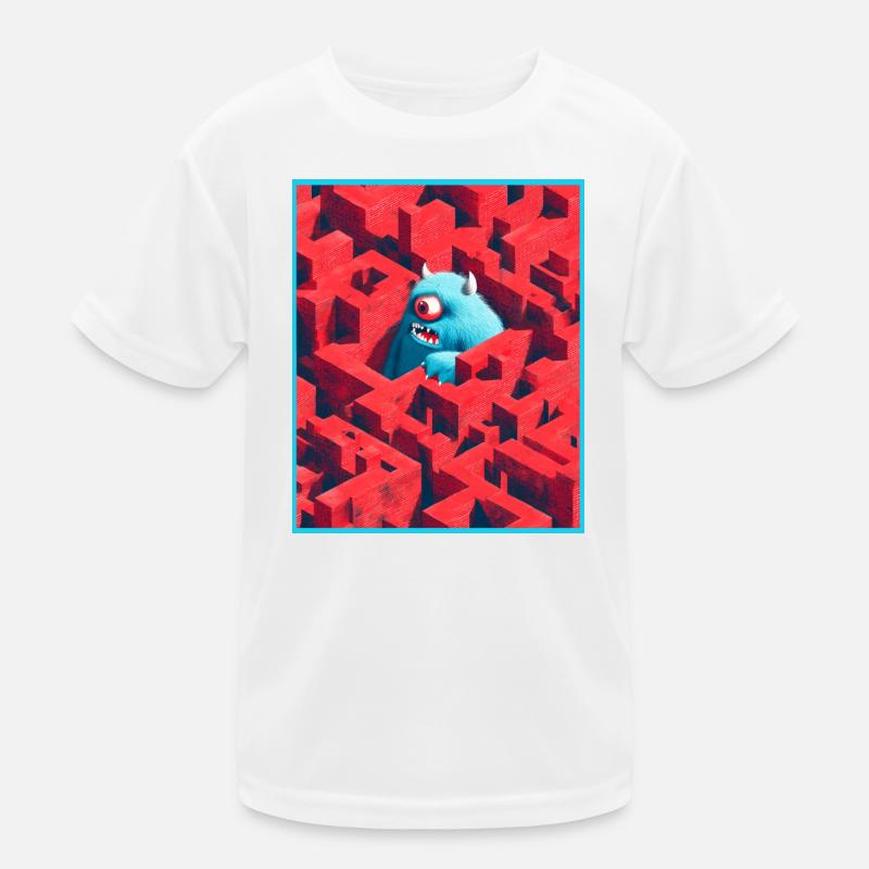 Labyrinthe de monstres T-shirt sport Enfant