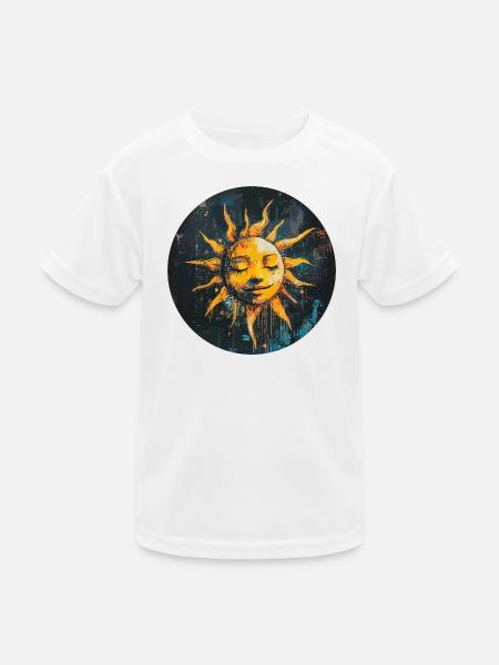 Sun - Kids Functional T-Shirt - white - Front