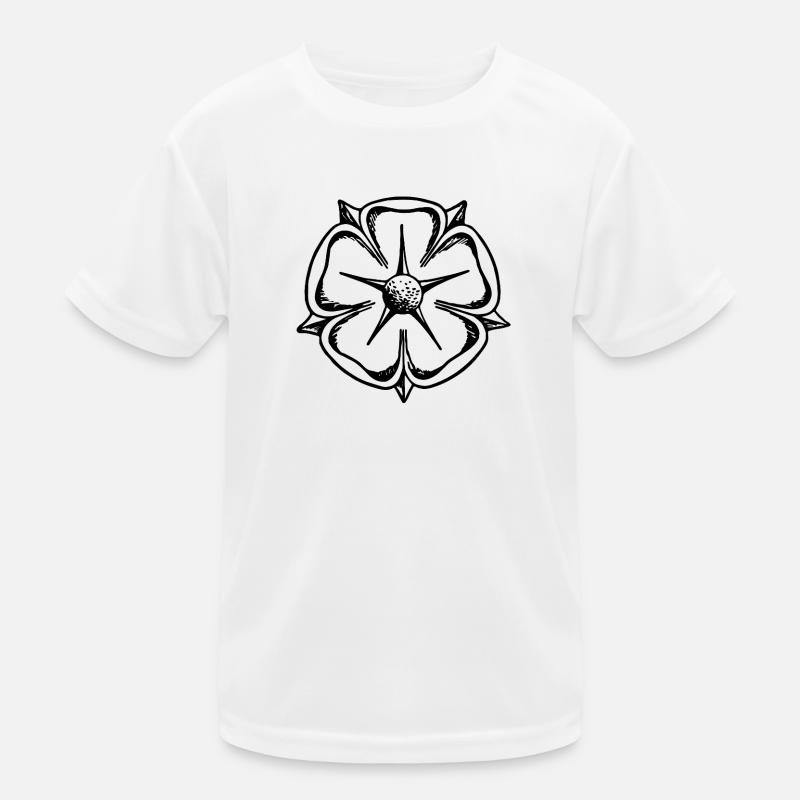 Lippe Rose in Black and White Kids Functional T-Shirt