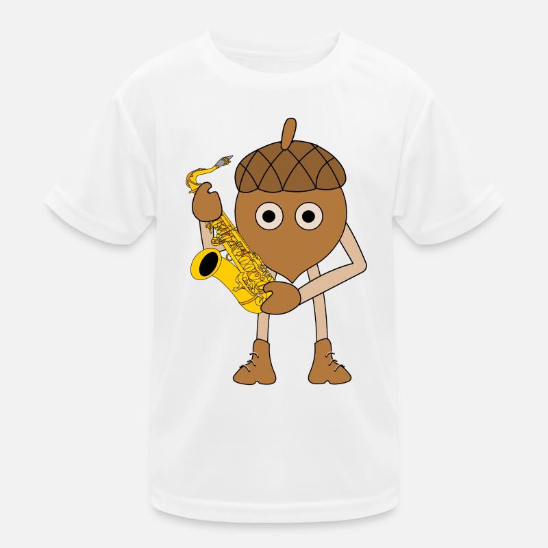 Saxophone Nut Kids Functional T-Shirt
