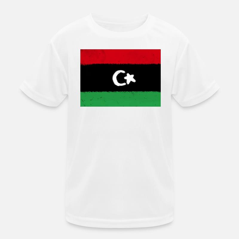 Flagge von Libyen Kinder Funktions-T-Shirt