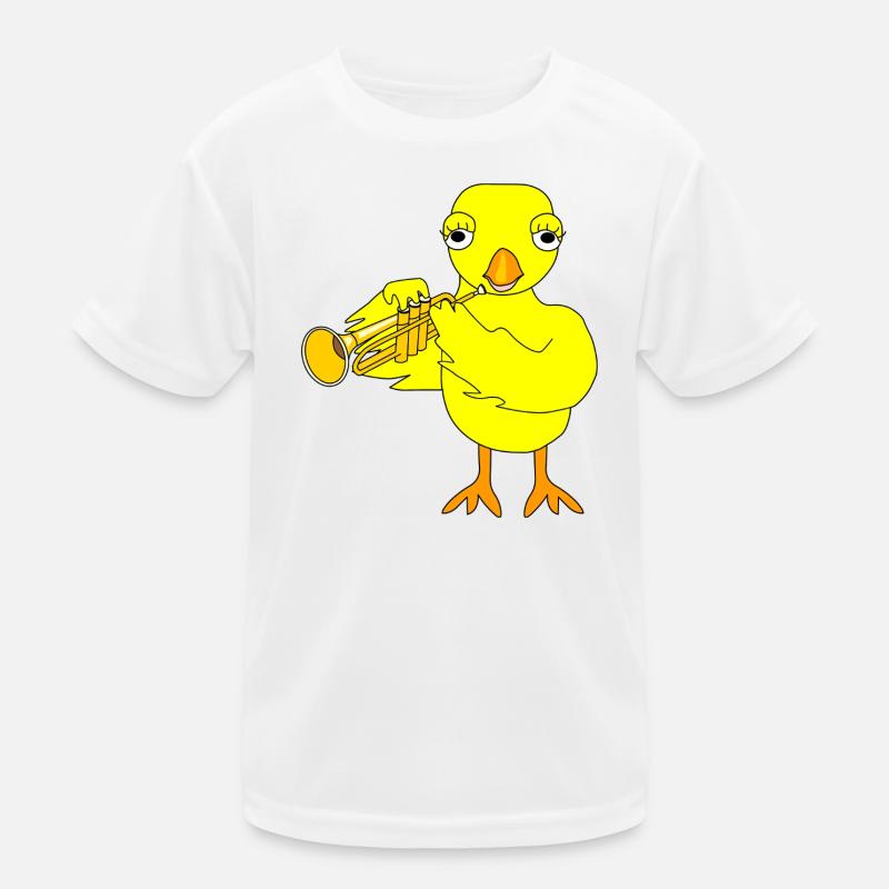 Trumpet Chick Kids Functional T-Shirt