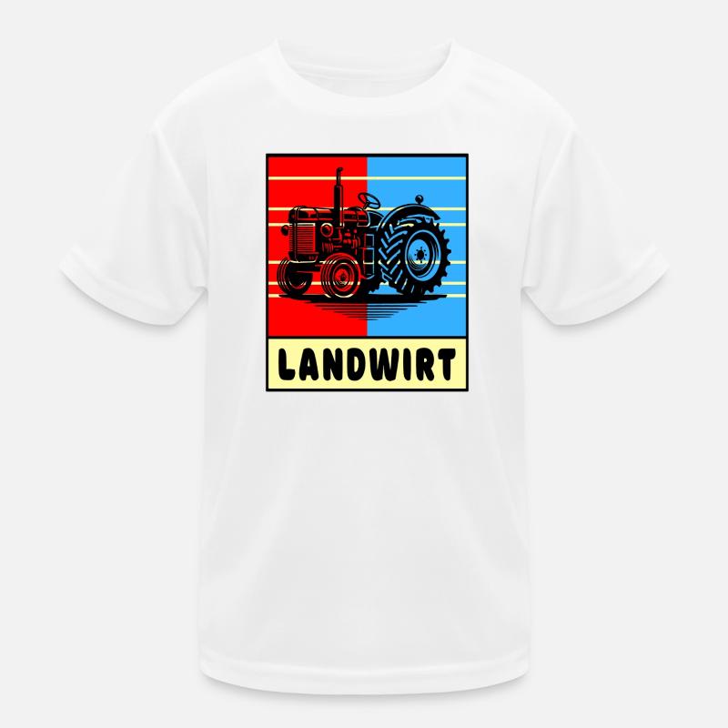 Conception du tracteur agricole T-shirt sport Enfant
