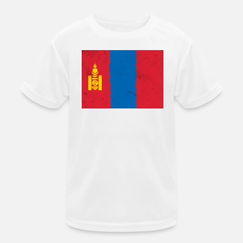 Flag of Mongolia Kids Functional T-Shirt