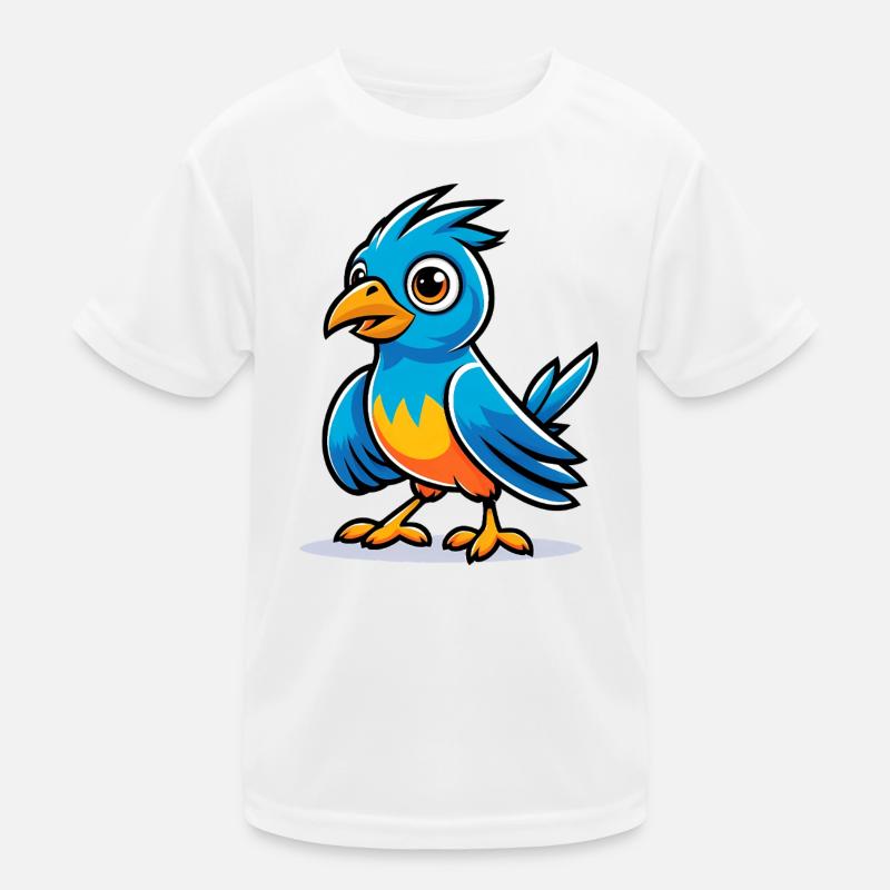 Oiseau bleu T-shirt sport Enfant