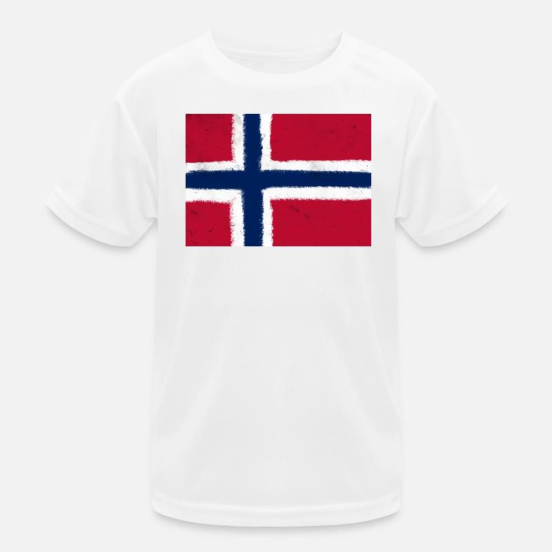 Drapeau de la Norvège T-shirt sport Enfant