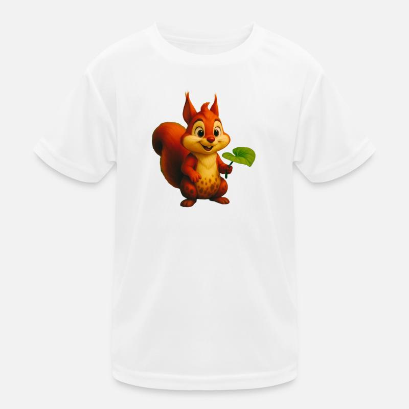 Eichhörnchen Kinder Funktions-T-Shirt