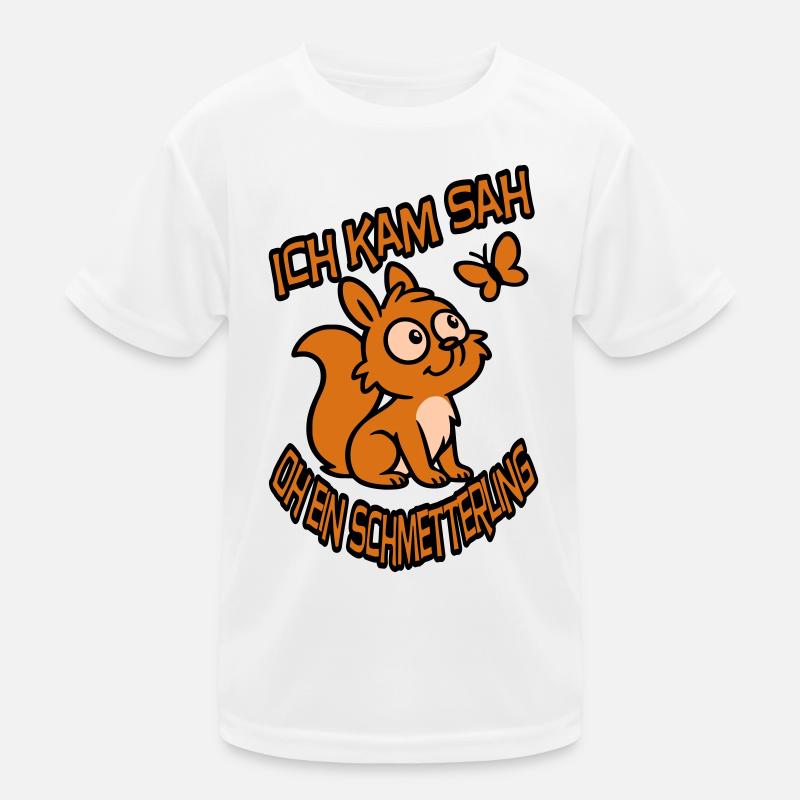 Verträumtes Eichhörnchen mit Spruch Kinder Funktions-T-Shirt