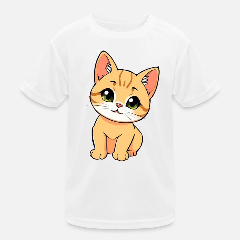 Chat mignon T-shirt sport Enfant
