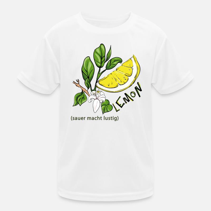 Zitrone Kinder Funktions-T-Shirt