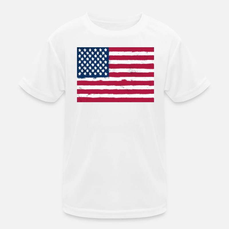 Drapeau des États-Unis T-shirt sport Enfant