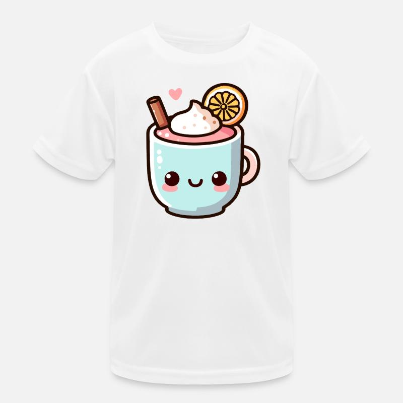 Conception de tasse à café mignonne aux agrumes T-shirt sport Enfant