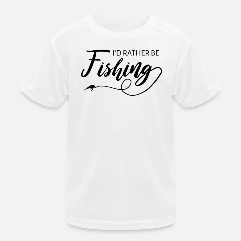 Je préfère être à la pêche Citation Design T-shirt sport Enfant