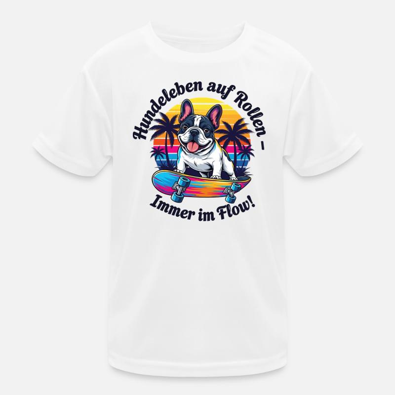Hunde im Flow Kinder Funktions-T-Shirt