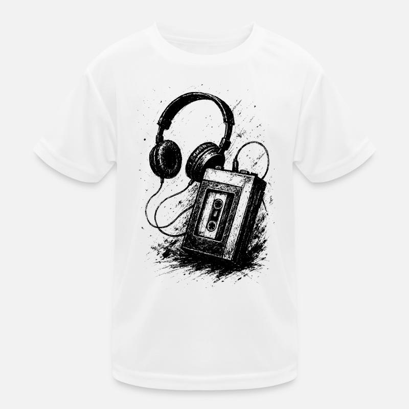 Analoger Klang - Kinder Funktions-T-Shirt - Weiß
