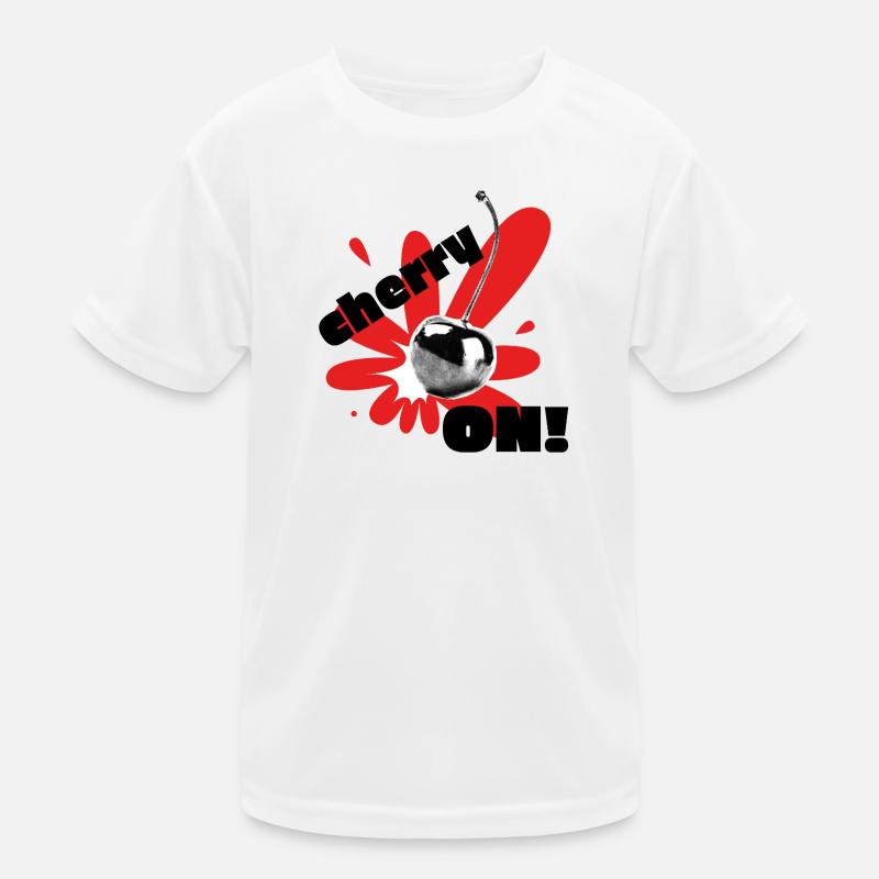Kirsche auf! Kinder Funktions-T-Shirt