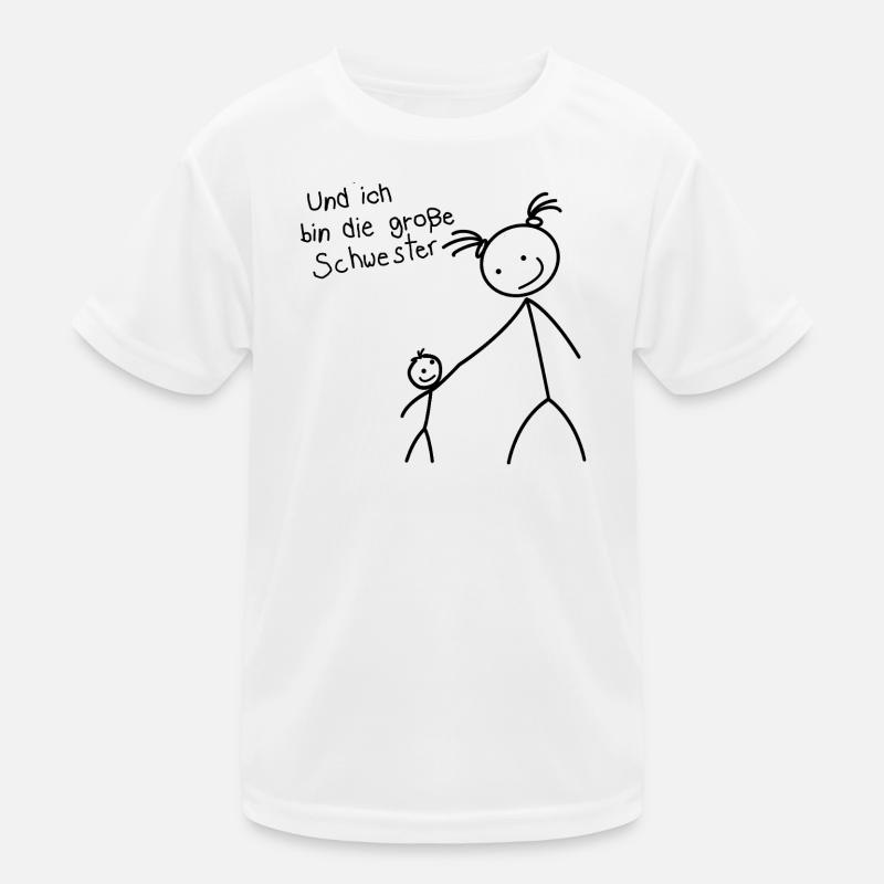 Ich bin die große Schwester (Schwarz) Kinder Funktions-T-Shirt