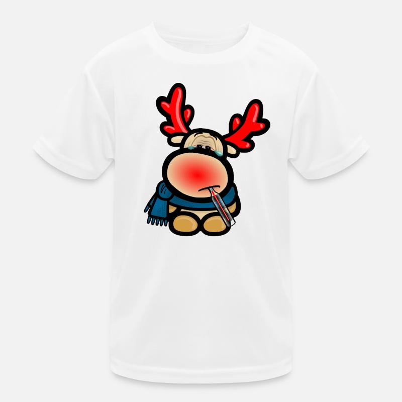 Reindeer Elmondo has the flu Kids Functional T-Shirt
