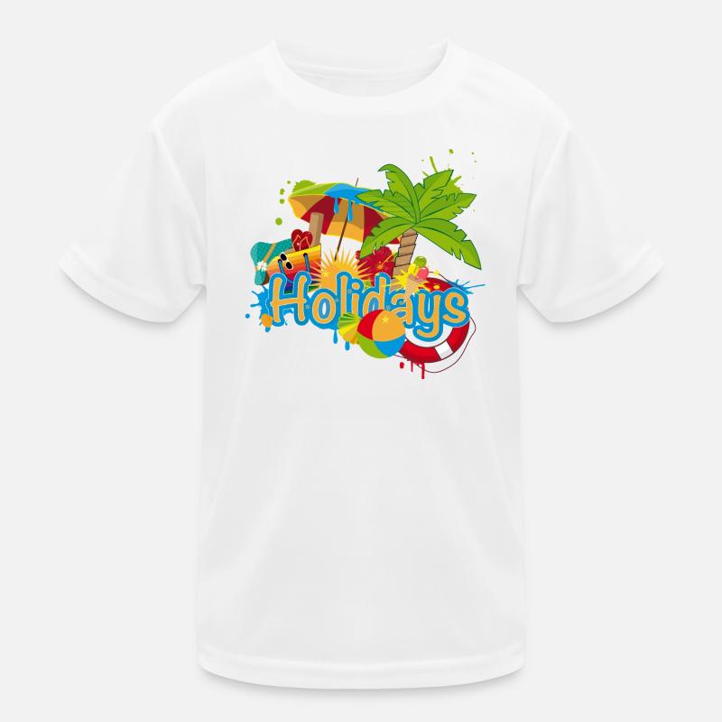 Buntes Sommer Graffiti Holidays Kinder Funktions-T-Shirt