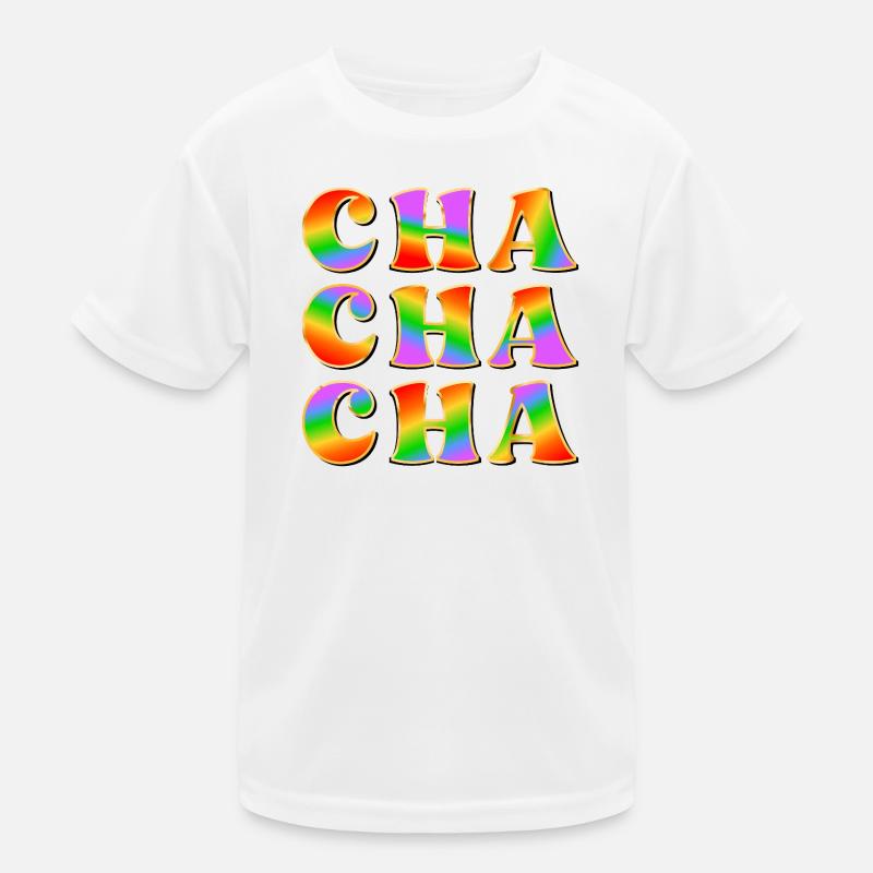 RAINBOW DANCE - DANCING CHA CHA CHA Kids Functional T-Shirt