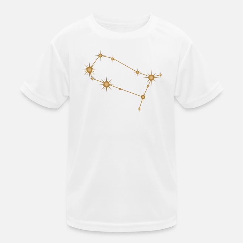Sternbild Zwillinge Sternzeichen Sternzeichen Golden Kinder Funktions-T-Shirt
